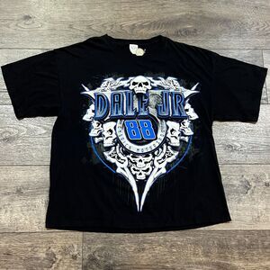 Hendrick Motorsports Dale Earnhardt Jr Skull Shirt NASCAR Racing Double Sided XL